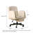 Apricot Cream Ergonomic Office Chair with Foldable Armrests