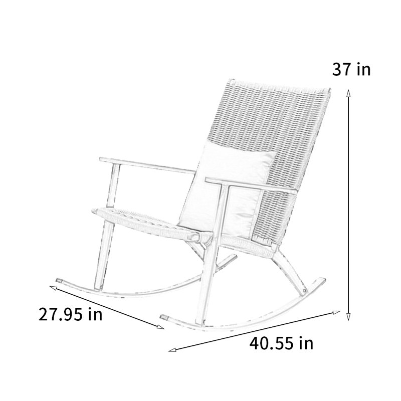 Chaise berçante durable de haute qualité