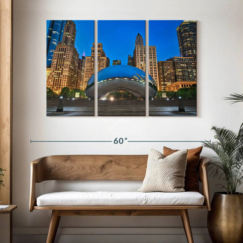 Sireci Cloud Gate Sculpture, 32" H x 50" W