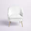 Fauteuil en velours Zahir de 74,93 cm de large-202438341