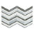 Rietto Arrow Mist Chevron 9 in. x 16 in. Glossy Glass Mosaic Wall Tile-58856777