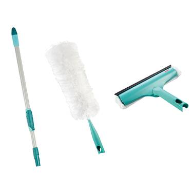 High Reach Window Squeegee Duster Kit with Extension Pole High