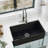 Pure Single Bowl Fireclay Farmhouse Kitchen Sink with Accessories-90977391-79207455