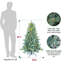 Arbre de Noël épinette bleu pré-éclairé avec lumières blanc chaud-1526791134