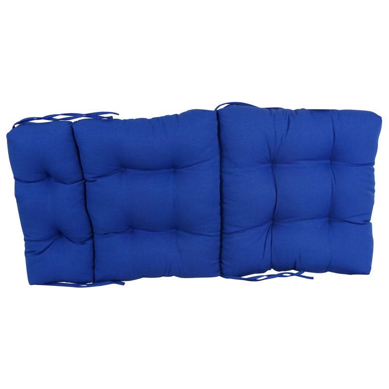 Coussin de siège / dossier en sergé pour l'intérieur, l 22 po x P 45 po, Bleu royal