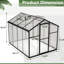 Serre de 6 pi x 8 pi - Panneaux en polycarbonate et porte sécurisée pour la ventilation dans la cour arrière-122098422