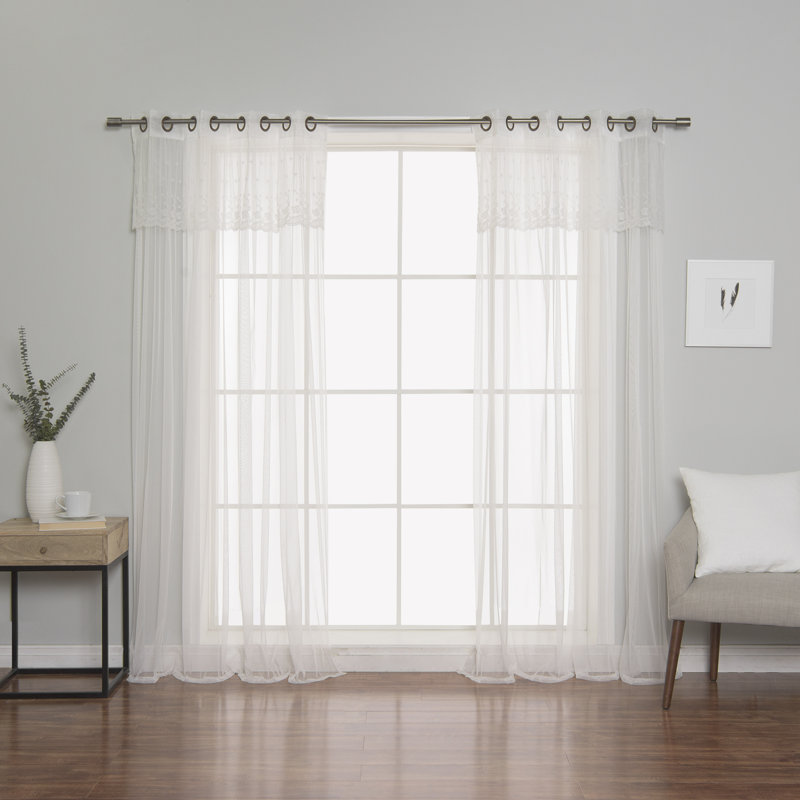 Molloy Insulating Curtain Pair, l 52" x L 84", Rose pâle