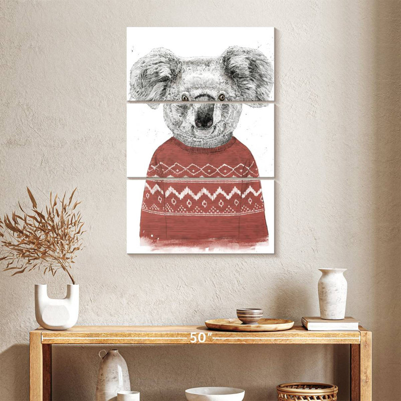 Brampt Winter Koala, 38" H x 24" W