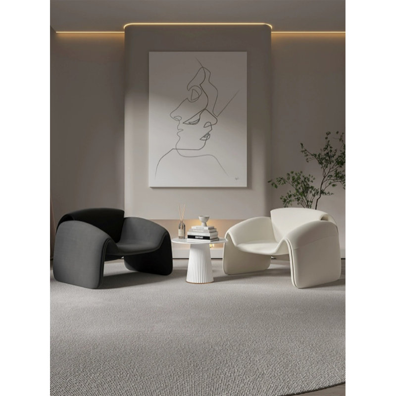 Larchmere Faux Leather Armchair, Black Faux Leather