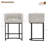 Modern Upholstered Counter Stool with Metal Frame-124062056