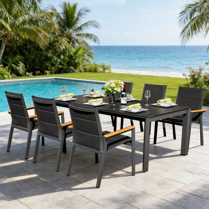 MIMO 7-piece Aluminium Outdoor Dining Set