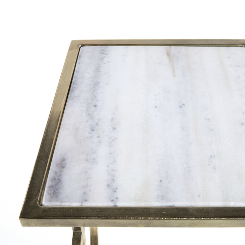 Marble Top End Table