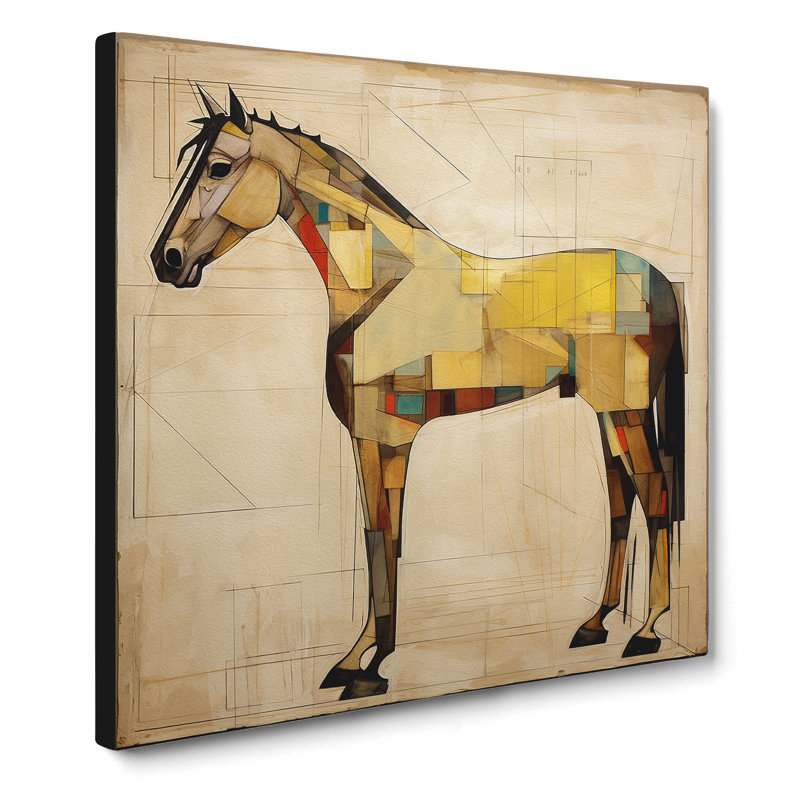 Horse Constructivism No.2 - Wrapped Canvas