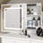 Elegant and Functional China Cabinet with Glass Doors, Fixed Shelves, and Stylish Design for Living Room or Dining Room Storage-1827132654