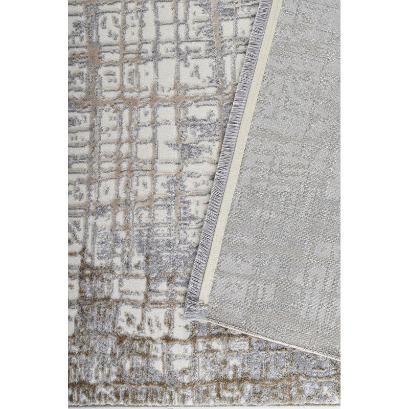 Alynn Abstract Machine Made Indoor / Outdoor Area Rug, Rectangle 6'6" x 9'6"