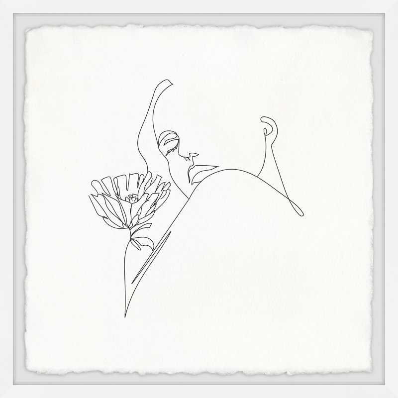 Flower For You by Marmont Hill - Single Picture Frame Print, 30cm H x 30cm W x 3.81cm D