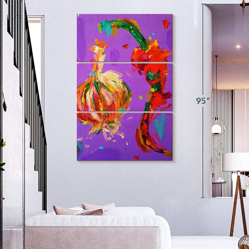 Yarlin Garlic And Chili, 74" H x 48" W