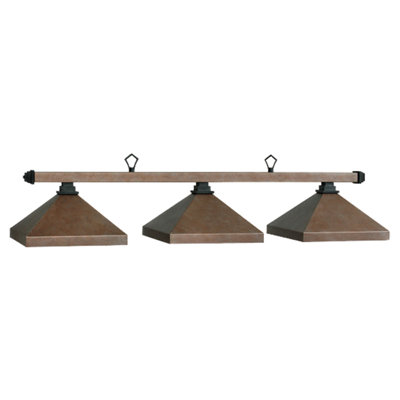 Luminaire suspendu linéaire à 3 lumières pour table de billard Briese