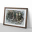 Long-Eared Owl in Abstract - Picture Frame Painting Print on MDF-55580524-55580521