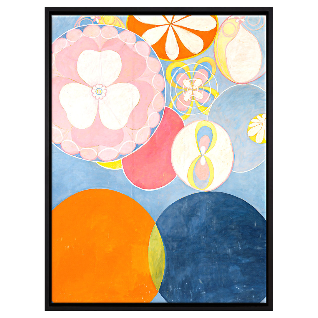 Gerahmtes Leinwandbild Kunstdruck Die zehn Größten von Hilma Af Klint