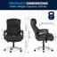 Esmeralda Big & Tall LeatherSoft Ergonomic Office Chair with Headrest and Armrests-2044257658