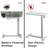Crescio 27.5" Electric Height Adjustable Metal Base Standing Desk-1230169555