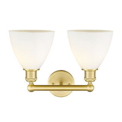 Éclairage pour meuble-lavabo en verre 2 lumières 16,5 pouces Alorah