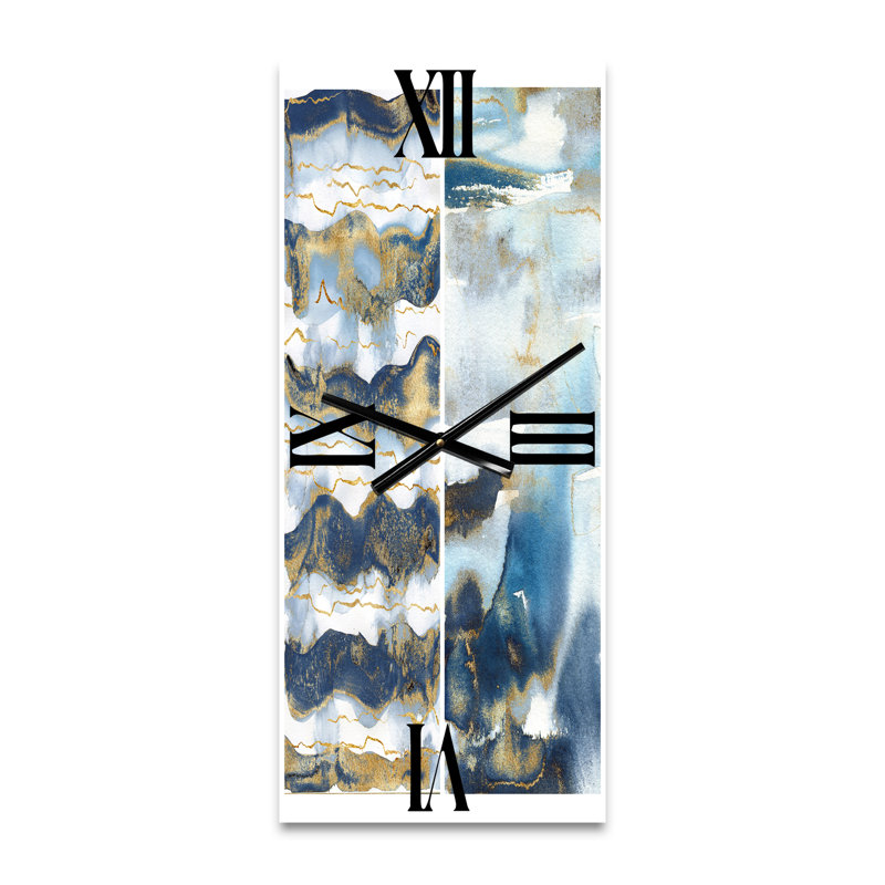 Horloge murale Abstract Waves II, Grand