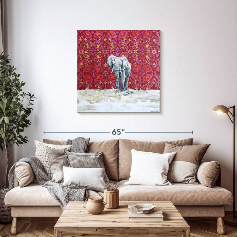 Crowle Elephant Elegance, 36" H x 36" W
