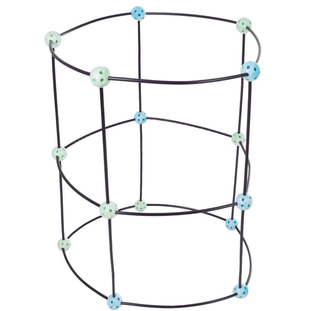 60 Piece Flexible Construction Toy Set Hey! Play!