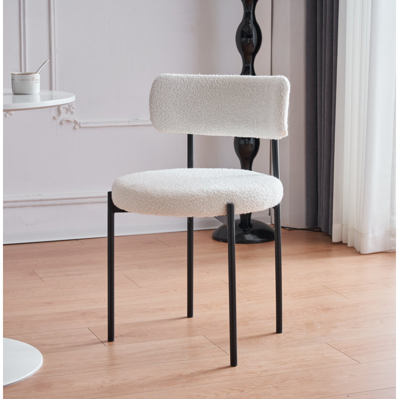 Chaise Wasser Boucle, Blanc