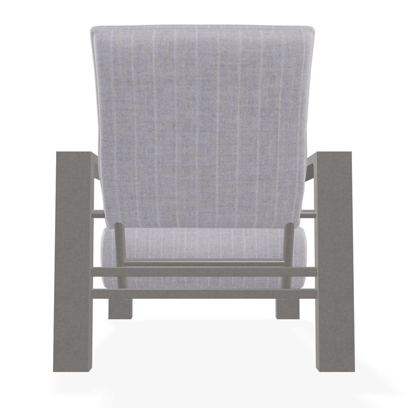 Larssen Outdoor Lounge Chair, Proven Denim, Warm Gray