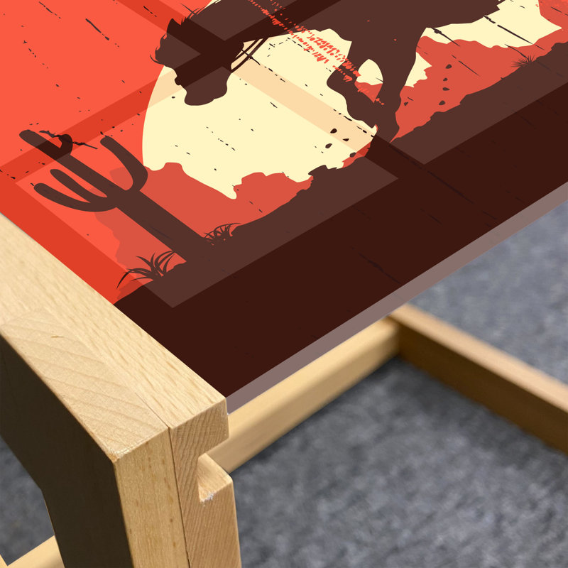 Jaden-James Trestle Coffee Table, 40cm H x 74cm W x 62cm D