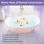 Baignoire de trempage autoportante en acrylique avec drain et trop-plein de 69 gallons, 71 gallons