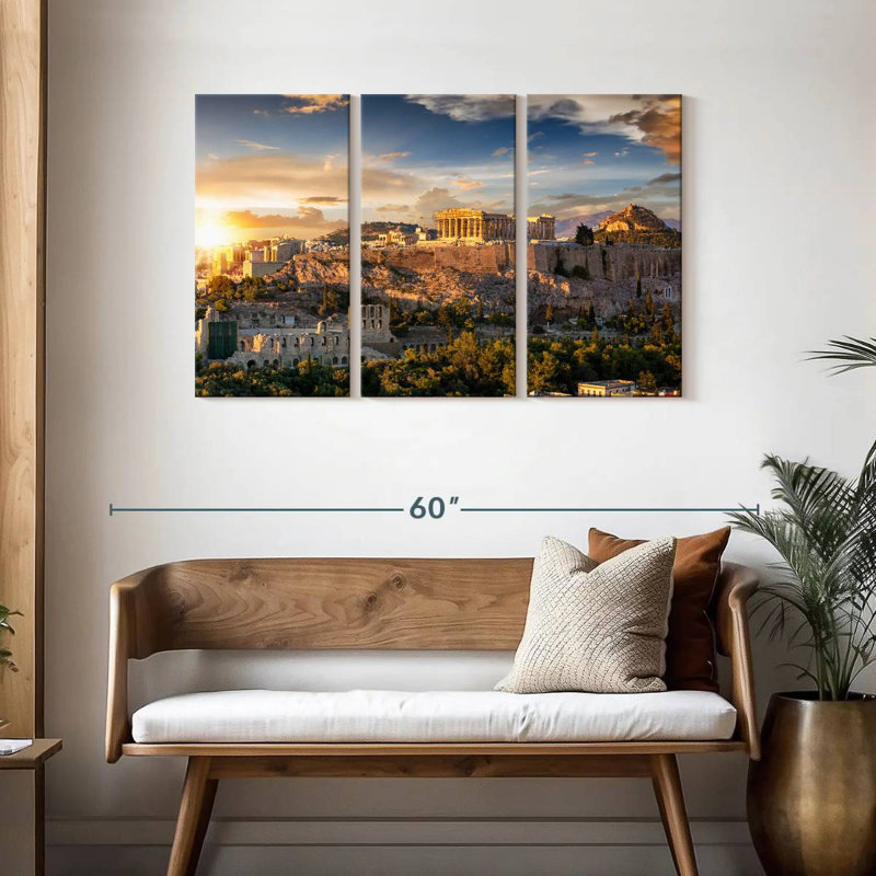 Adella Golden Acropolis, 28" H x 45" W