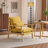 Masson Chenille Accent Chair Armchair With Pillow-1185751584