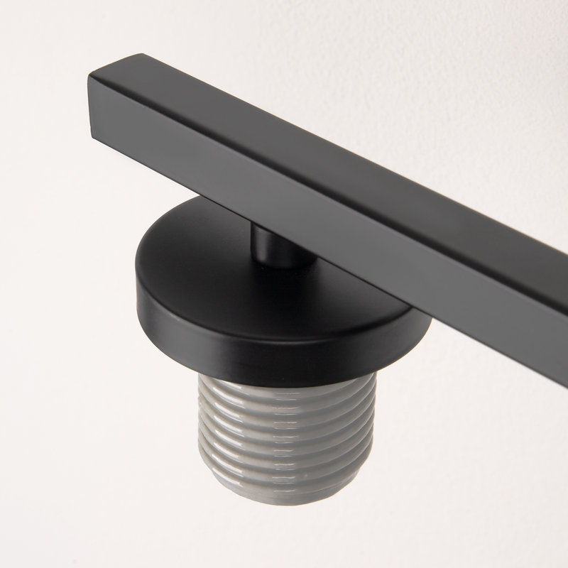 Éclairage pour meuble-lavabo à intensité variable Ellysen, Noir mat, 2, Verre opale