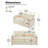 Drago 58'' Modern Square Arm Loveseat Sofa-683119697