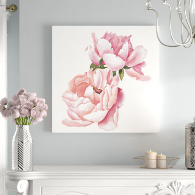 « roses », reproduction de peinture à l’huile sur toile tendue