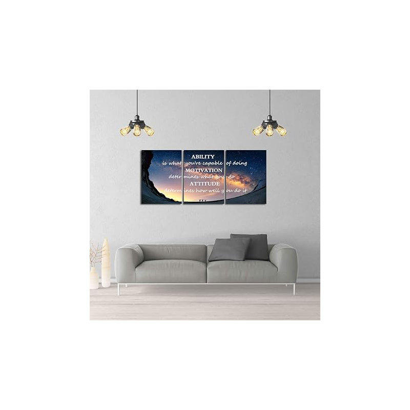 Motivation, citations, art mural sur toile