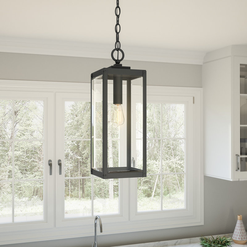 Westover 1-Light Earth Black Mini Pendant Light