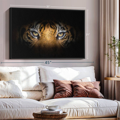 " Fierce Eyes Tiger Canvas Print "