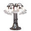 24" High Blue/White Tiffany Pond Lily 12 Light Table Lamp-3018445-13925473