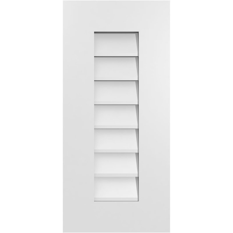 Vent à pignon rectangulaire en uréthane non-fonctionnel, H 26 po x l 12 po x P 1 po