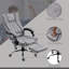 Fauteuil de bureau massant, fauteuil inclinable à haut dossier