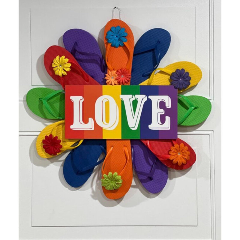 Couronne de porte Pride