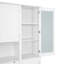 [Vidéo d'assemblage disponible] Buffet autoportant traditionnel de 63,3 po x 17,8 po x 78,3 po TopMAX avec grande huche, armoire de rangement pour garde-manger avec tiroirs, tablette de porte et tablettes réglables, blanc, armoire