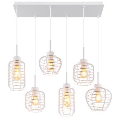 Demirali 6 - Light White Geometric Pendant