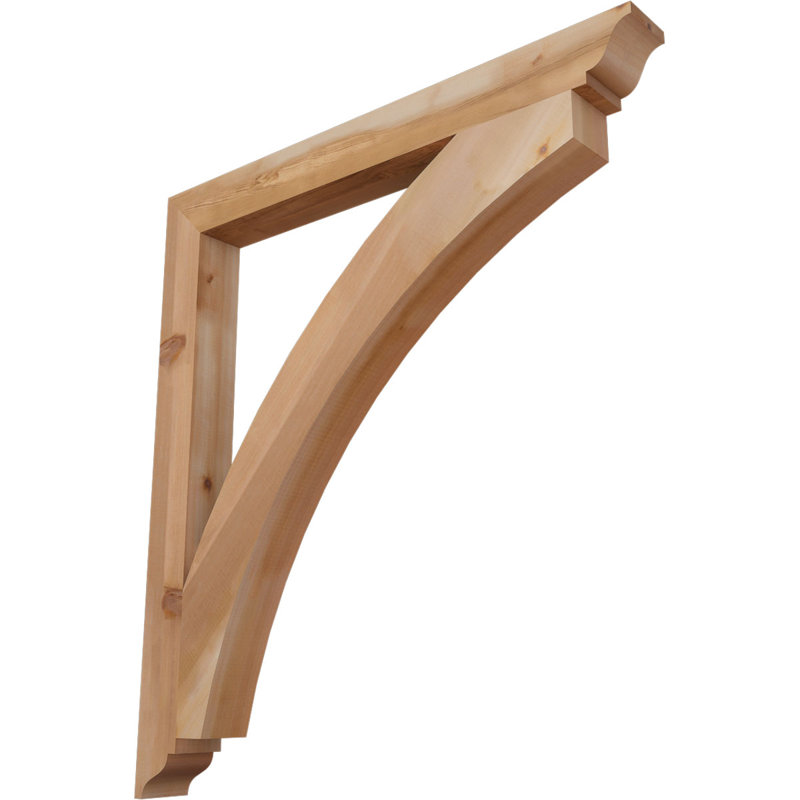 Thorton Traditional Bracket, 44"H x 3.5"W x 40"D, Western Red Cedar (Smooth)