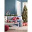 Tapis bleu / beige fabriqué à la main en jute et denim tressé Destrie-22568438